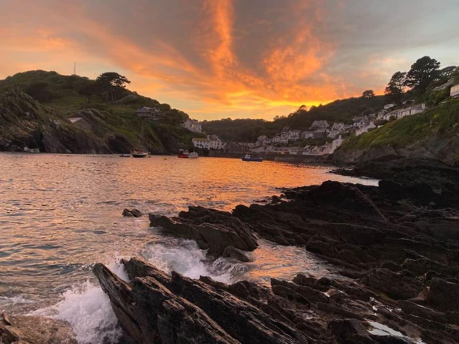 Bijou Coastal Apartment In Polperro With Hot Tub Onsite Parking Downhill Walk To Village Exterior foto