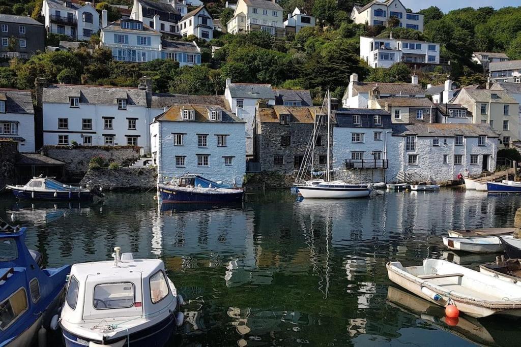 Bijou Coastal Apartment In Polperro With Hot Tub Onsite Parking Downhill Walk To Village Exterior foto