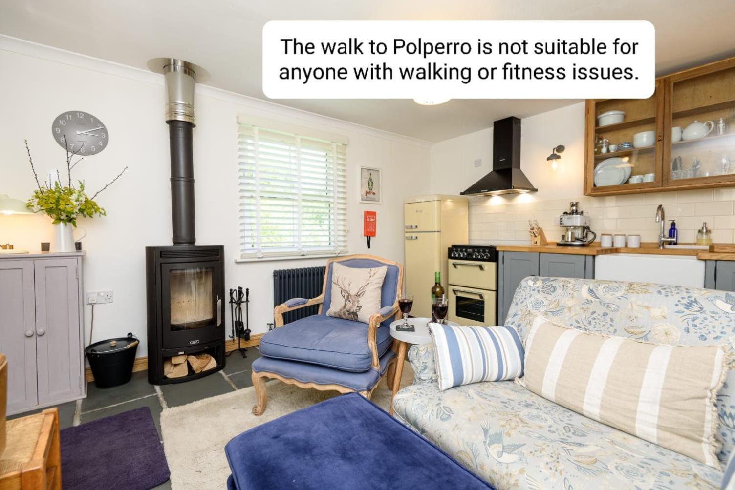 Bijou Coastal Apartment In Polperro With Hot Tub Onsite Parking Downhill Walk To Village Exterior foto